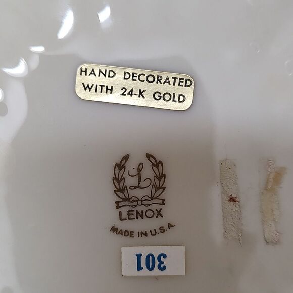 Lenox Granada Collection 24K Gold Trimmed Ashtray Vintage 1970's Discontinued - Picture 3 of 8